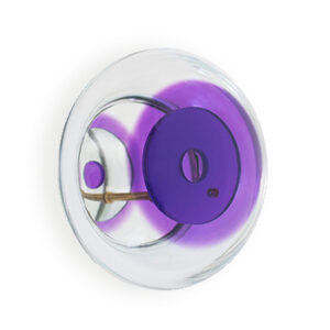 Evil eye mirror small purple